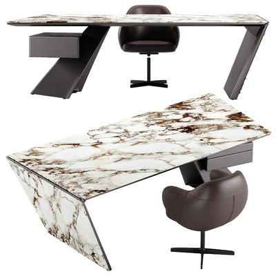 Cattelan Italia Nasdaq Keramik table Bombe x chair set — Ver 3
