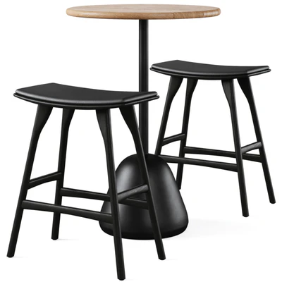 High bar table Saura and bar stool Osso — download