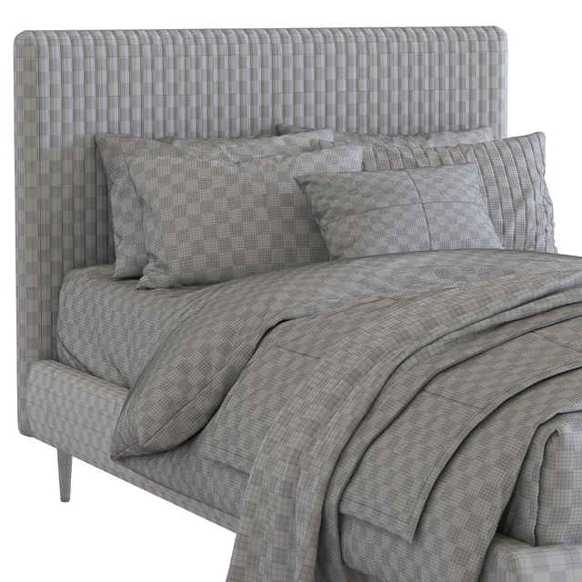 Roar / Rabbit Pleated Upholstered Bed 213 — Descargar