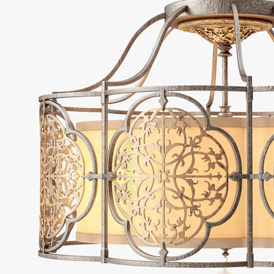 Murray Feiss Marcella 3 Light Indoor Semi Flush Mount — Ver 3