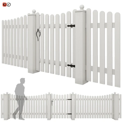 White picket fence 05 — Ver 1