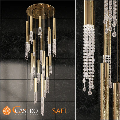 Cascade chandelier Castro lighting SAFI — Descargar