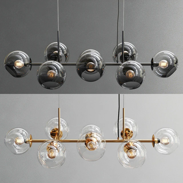 Staggered Glass Chandelier 8 — Descargar