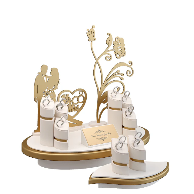 Jewelry showcase for a store. Jewelry stand. Display — Descargar