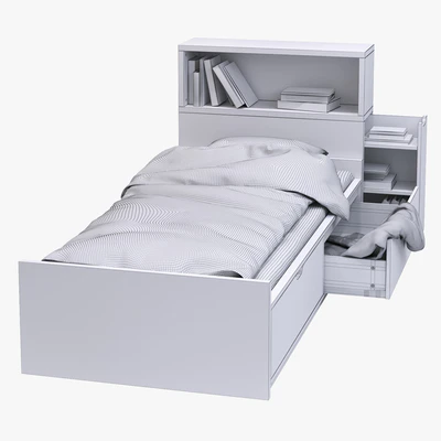 IKEA FLAXA (bed and headboard) — View 2