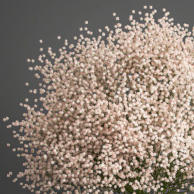 Bouquet of white flowers in a vase with Gypsophila, Gibsolyubka, Kachim. 201. — Ver 4