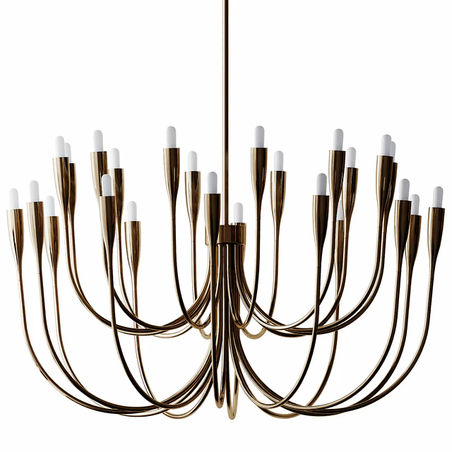 Liona Brass Candelabra Chandelier Light — Descargar