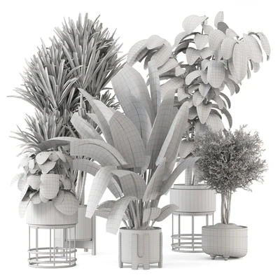 Indoor Plants in Ferm Living Bau Pot Large - Set 1351 — Вид 5