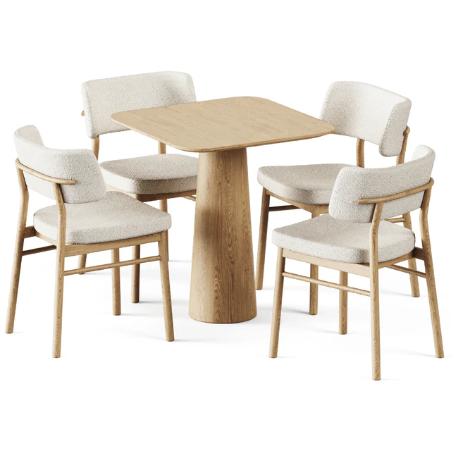 Table POV 460 S70 by Ton and Wooden Chair Marlen by TrabA — Descargar