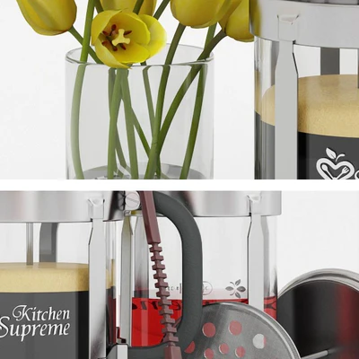 French Press Coffee &Tea Maker, Kitchen supreme — Ver 3