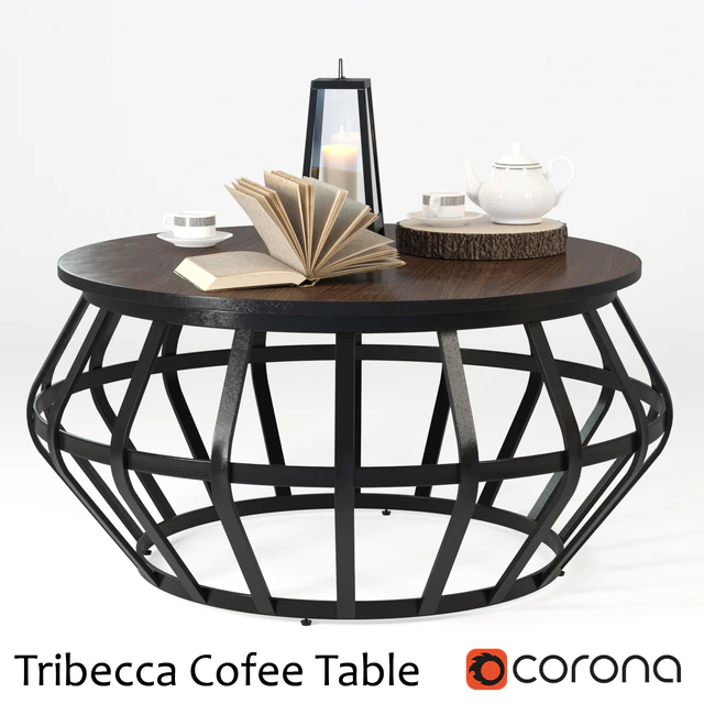 Tribecca Metall Frame Round Cofee Table — Скачать
