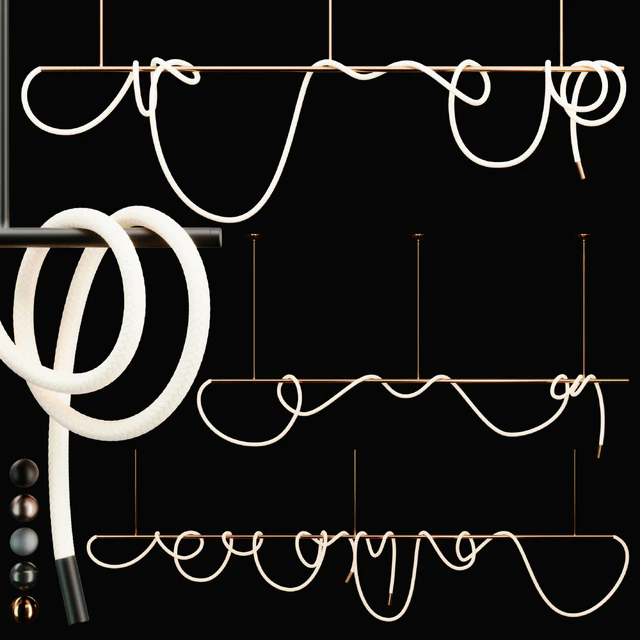 3Luke Lamp Pendant light (Tracer Bar 2 10 &14ft) | 3lights || 5mat | — Скачать