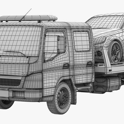 BAW Fenix 1066 truck Tow truck, double cab — Ver 4