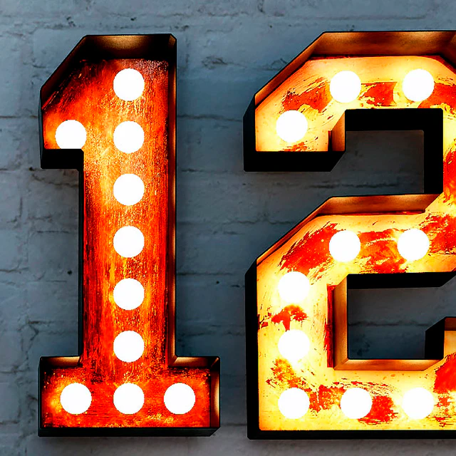 Lighted Metal sign. Set 2 — Скачать