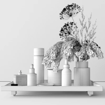 Bathroom set with heracleum — Вид 3