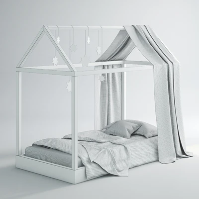 Children's bed-house 01 (Blue) — Ver 2