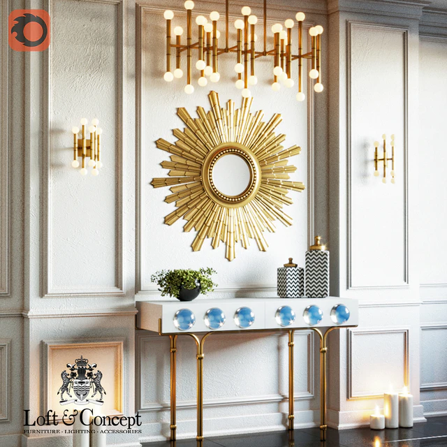 Console and mirror Set — Скачать