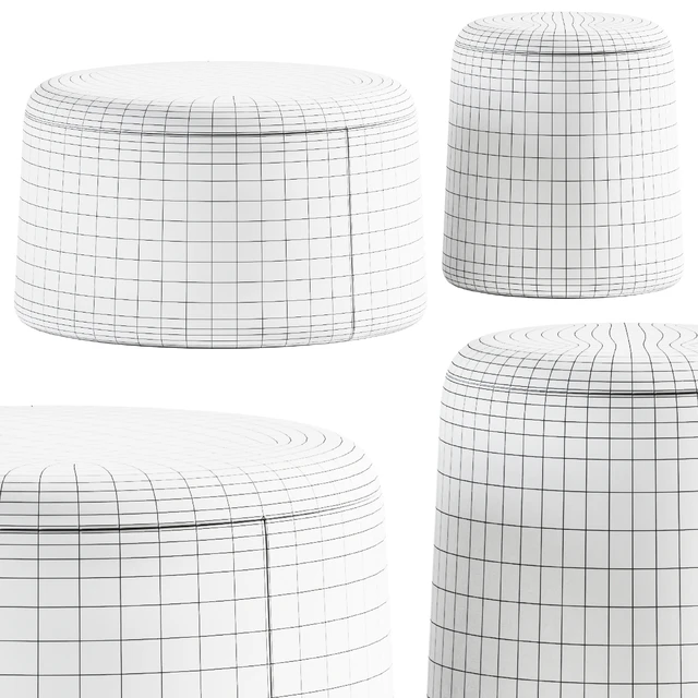 FUNGO Upholstered Pouf by Grado Design / Pouf — Download