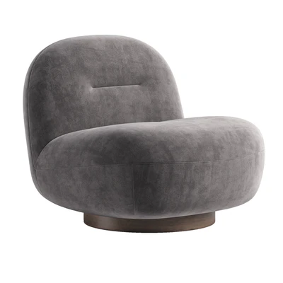 Soft Cozy Boucle Ivory Natural Otis Swivel Accent Chair — Ver 7