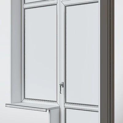 Plastic Window | Balcony door — Ver 3