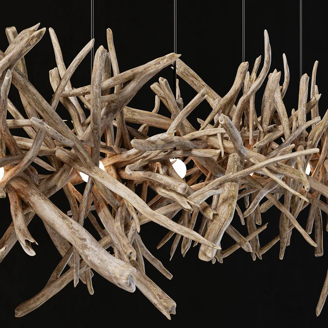 Branch decor lamp n2 / Люстра из веток — Скачать