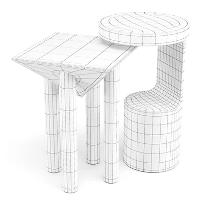 Crate and Barrel: Hout and Flora - Side Tables — Ver 3