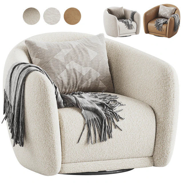 Addie Swivel Armchair Westelm — Descargar