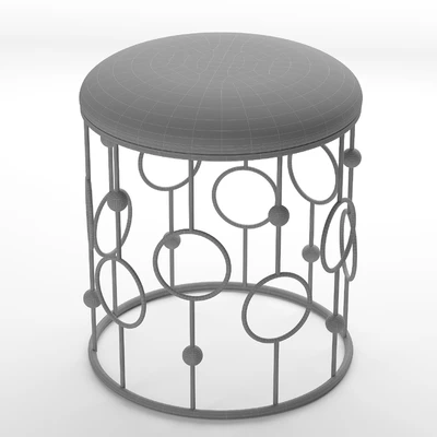 Пуф Loft concept Bright PUF Print golden ring — Вид 3