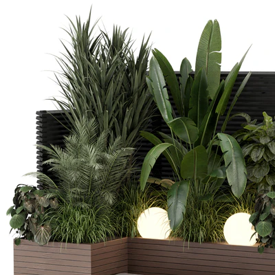 Backyard and Landscape Set Bush and Tree - Set 1411 — Ver 5