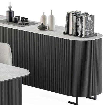 Boss Desk Black and Gray - Office Furniture 236 — Ver 4