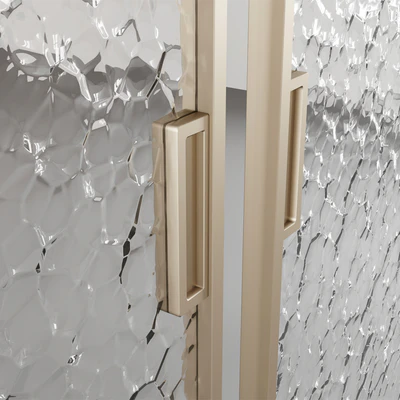 Sliding doors with embossed glass — View 4