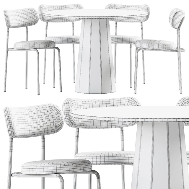 Dix Table and Loop Chair by Connubia — Download