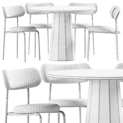 Dix Table and Loop Chair by Connubia — View 5
