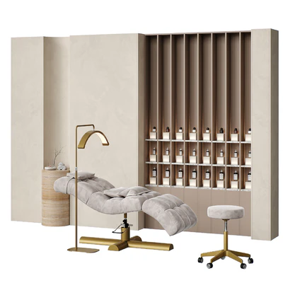 Beauty salon with couch and accessories \ Figuratti P02 — View 1