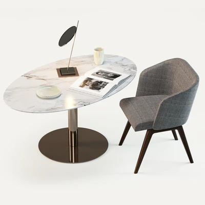 Minotti Bellagio Lounge and Creed Little Armchair — Ver 1