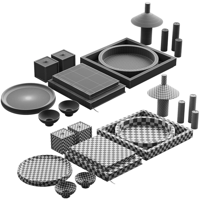 114 decorative set 027 japan style decor P01 — Скачать