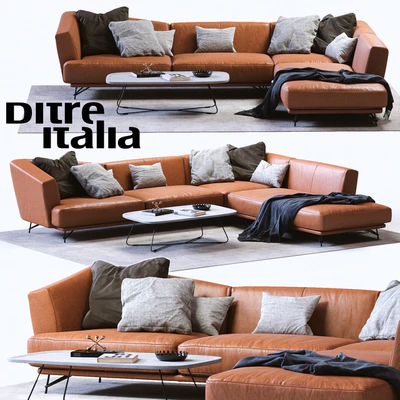 Ditre Italia LENNOX Leather Sofa — View 1