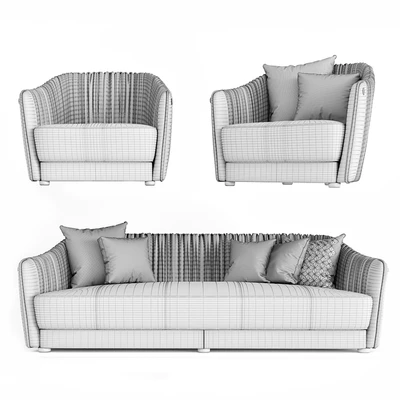 Roberto Cavalli Sharpei Sofa and Armchair — Вид 3