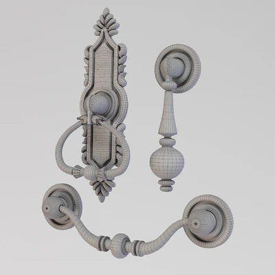Kitchen Cupboard Cabinet Door Handles & Knobs Set 7 (Refillable) — Ver 2