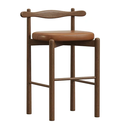 Counter Stool UCA, Dark Brown Wood — Вид 4