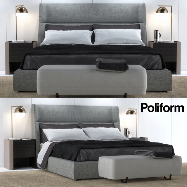 Кровать Poliform Chloe Letto — Скачать