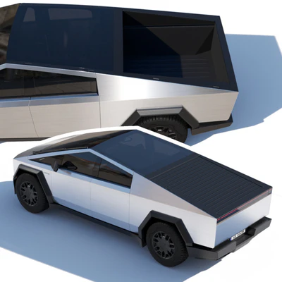 Tesla Cybertruck mid-poly — Ver 7