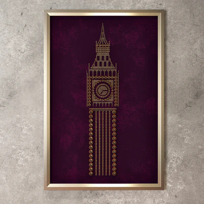 Panel Eiffel Tower and Big Ben — Ver 2