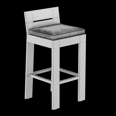 MARBELLA ALUMINUM STOOL — View 2