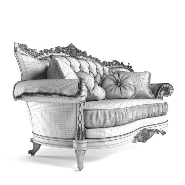 Double sofa Milord Gold — Descargar