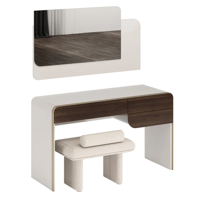 Turri SOUL Dressing Table with ZERO Pouf — Descargar