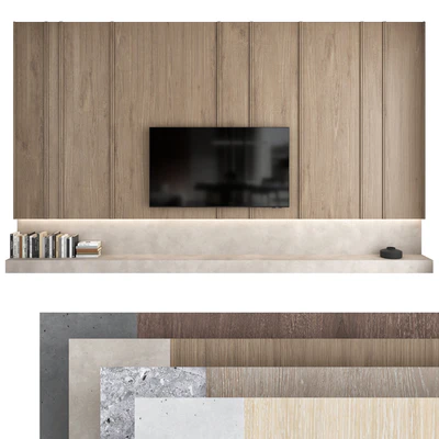 TV wall set 08 — Ver 1