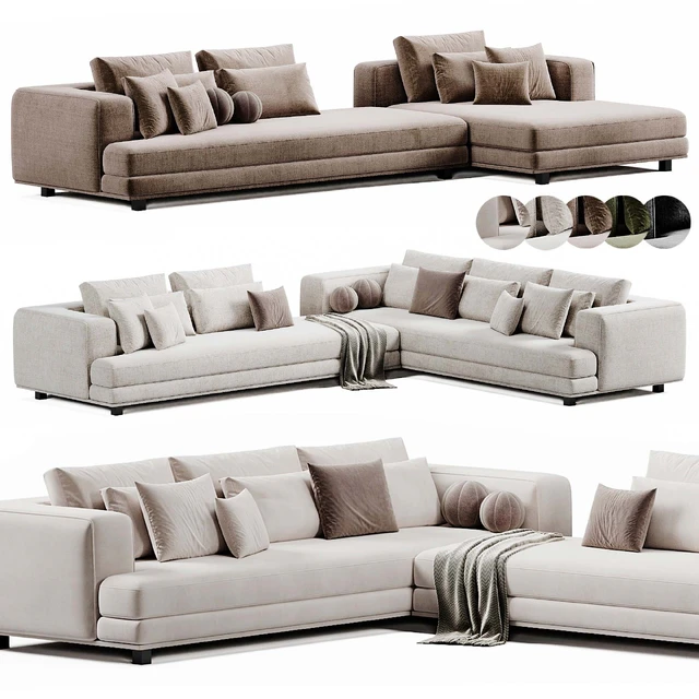 Arbiter Sofa By Maxalto | Диван — Скачать