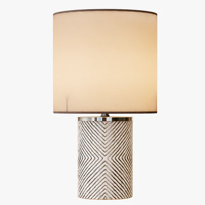 Etched Glass Table Lamp — Ver 1
