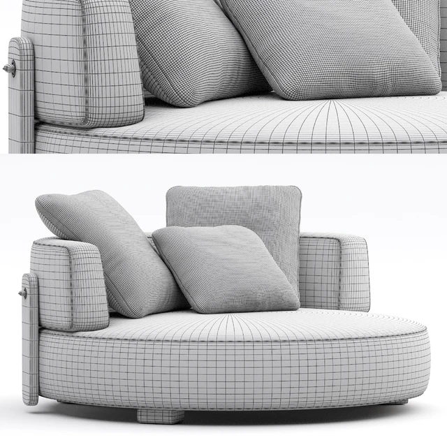LOVESEAT Florida By Minotti — Скачать